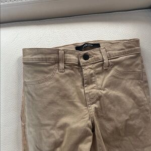 J Brand super skinny jegging in quicksand color
